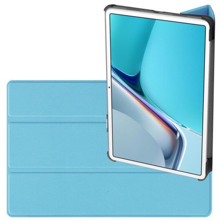Двухсторонний Чехол Книжка для планшета Huawei MatePad 11 (2021) Искусственно Кожаный с Подставкой Синий