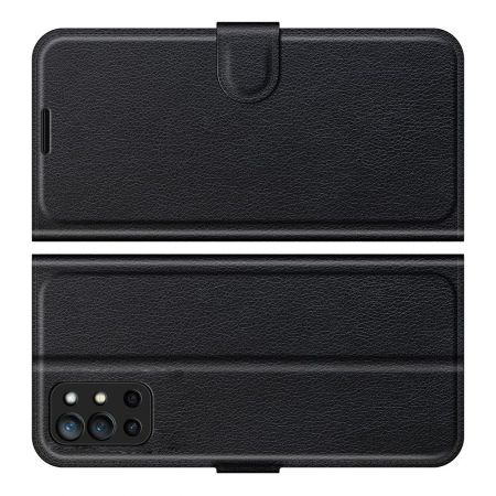 Боковая Чехол Книжка Кошелек с Футляром для Карт и Застежкой Магнитом для OnePlus 9R Черный