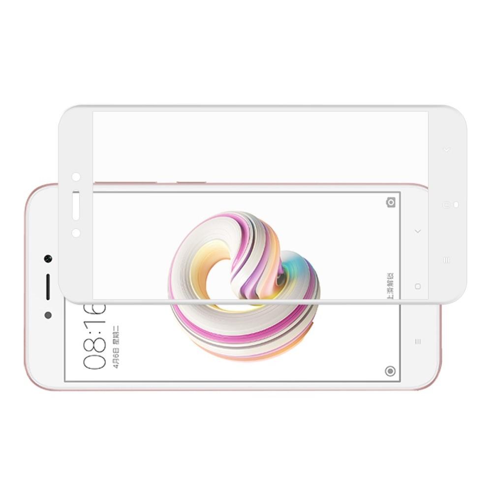 3D Полноэкранное Закаленное Олеофобное DF Full Screen Защитное Стекло Белое для Xiaomi Redmi Note 5A 2/16gb