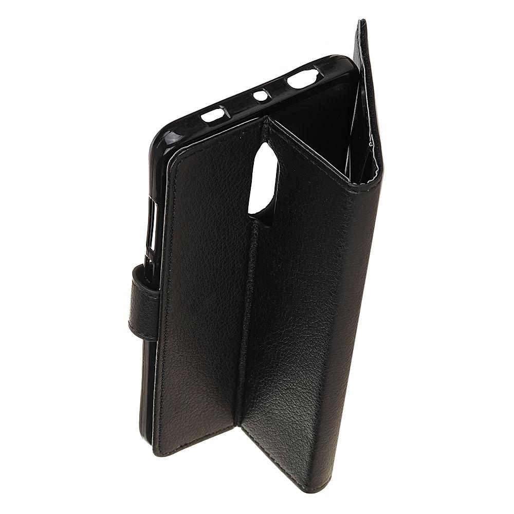 Черный Флип чехол книжка с кошельком подставкой отделениями для карт и магнитной застежкой для OnePlus 7