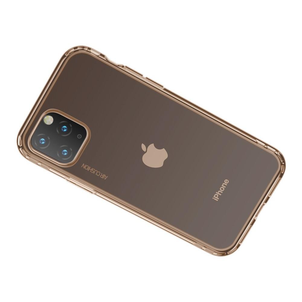 BASEUS Противоударный Защитный Силиконовый Чехол для Телефона TPU для iPhone 11 Pro Max Золотой