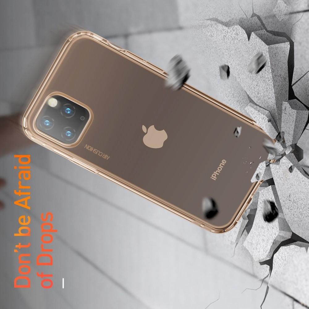 BASEUS Противоударный Защитный Силиконовый Чехол для Телефона TPU для iPhone 11 Pro Золотой