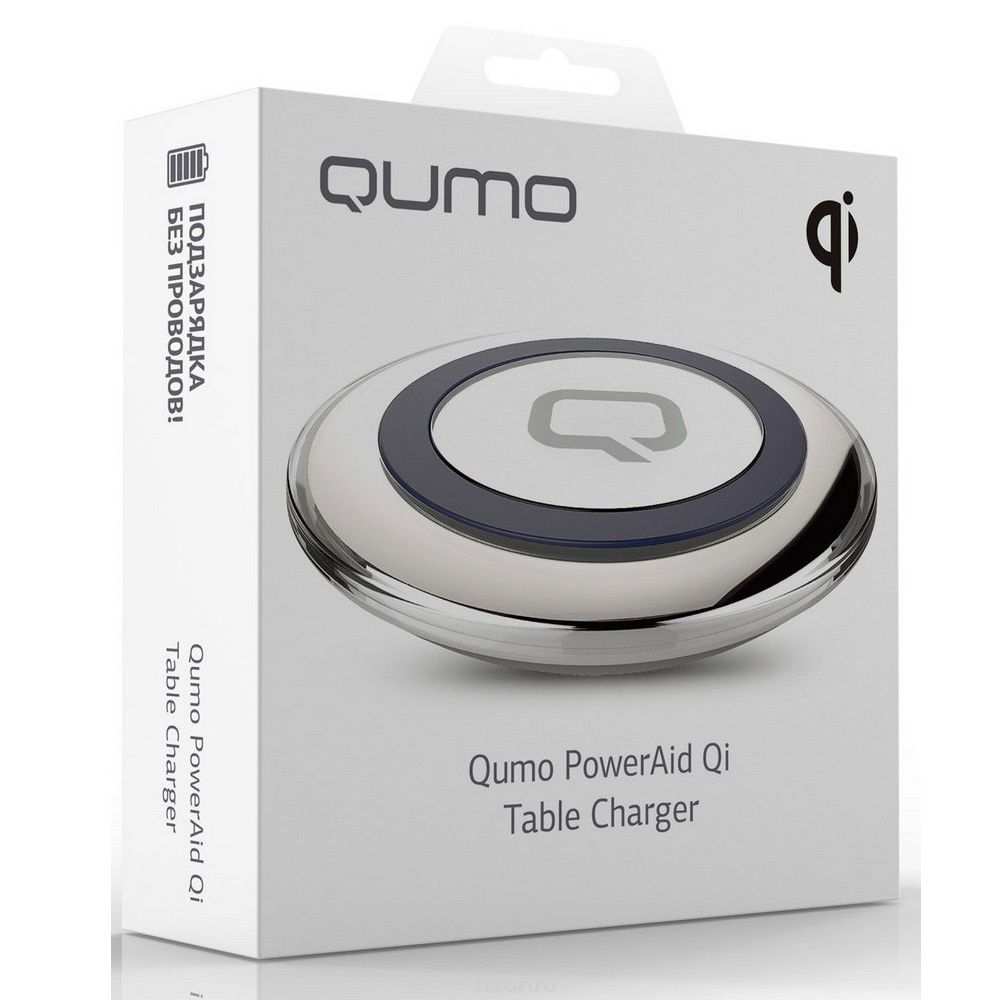 Беспроводная Qi зарядка для телефонов Qumo