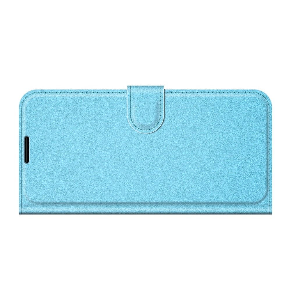 Боковая Чехол Книжка Кошелек с Футляром для Карт и Застежкой Магнитом для iPhone 13 mini Синий