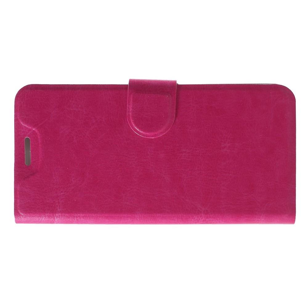 Боковая Чехол Книжка Кошелек с Футляром для Карт и Застежкой Магнитом для Nokia 5.1 Plus	 Розовый