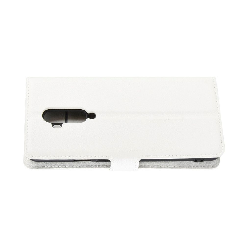 Боковая Чехол Книжка Кошелек с Футляром для Карт и Застежкой Магнитом для OnePlus 7T Pro Белый