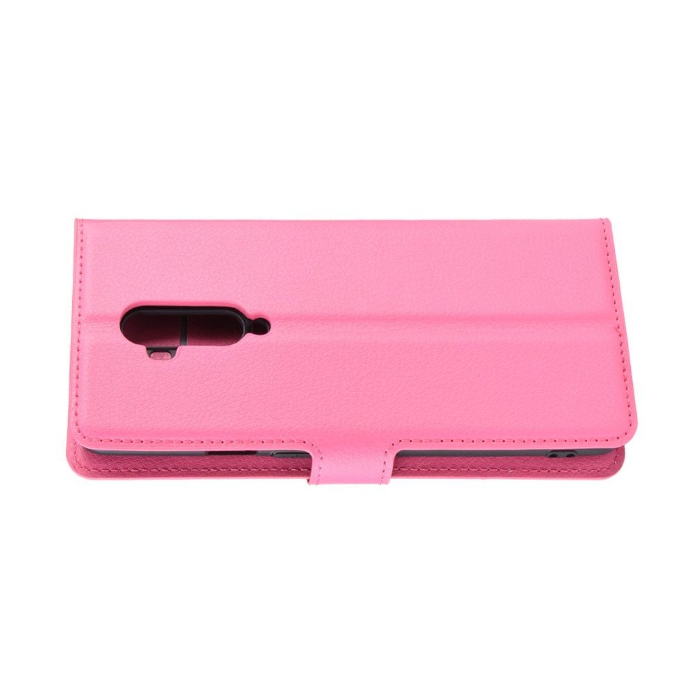 Боковая Чехол Книжка Кошелек с Футляром для Карт и Застежкой Магнитом для OnePlus 7T Pro Розовый