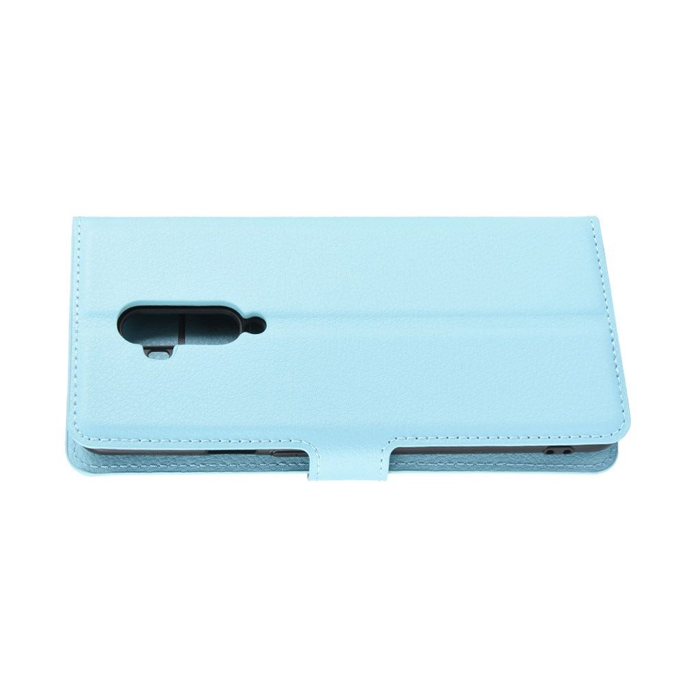 Боковая Чехол Книжка Кошелек с Футляром для Карт и Застежкой Магнитом для OnePlus 7T Pro Синий