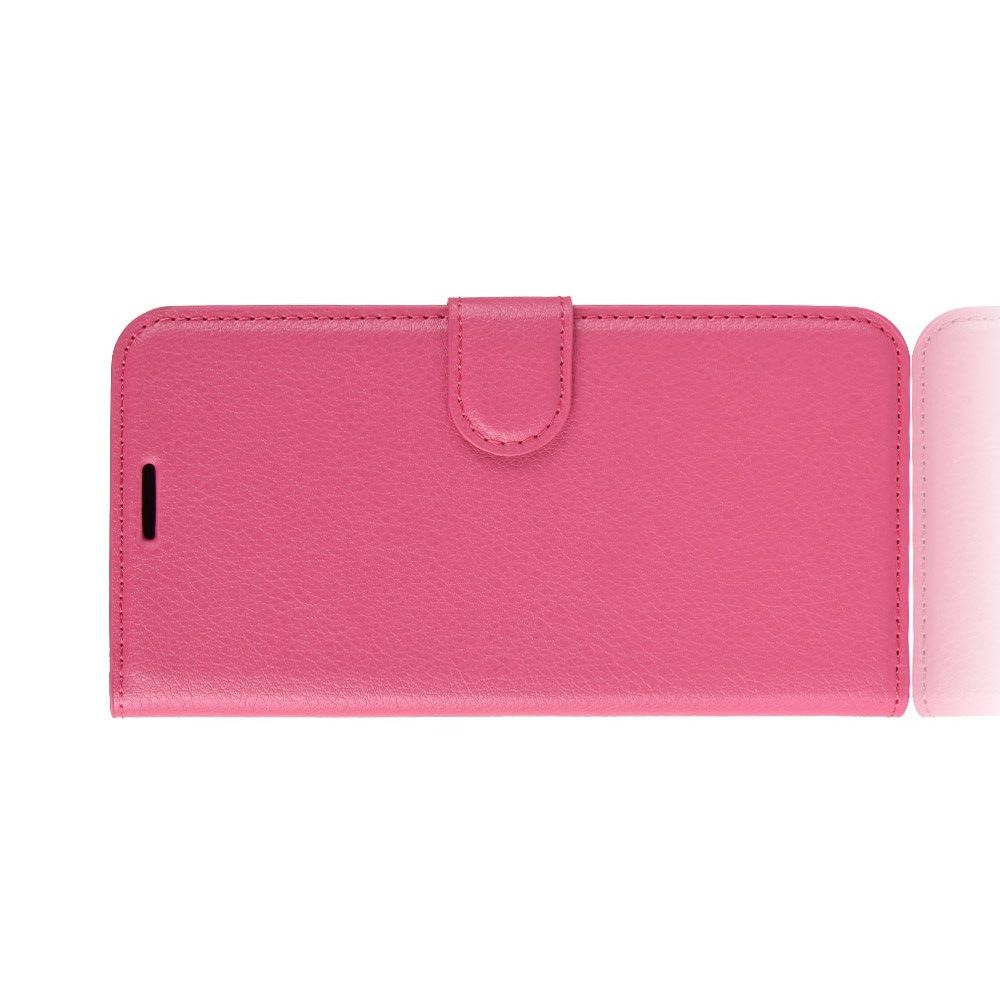Боковая Чехол Книжка Кошелек с Футляром для Карт и Застежкой Магнитом для OnePlus 7T Розовый