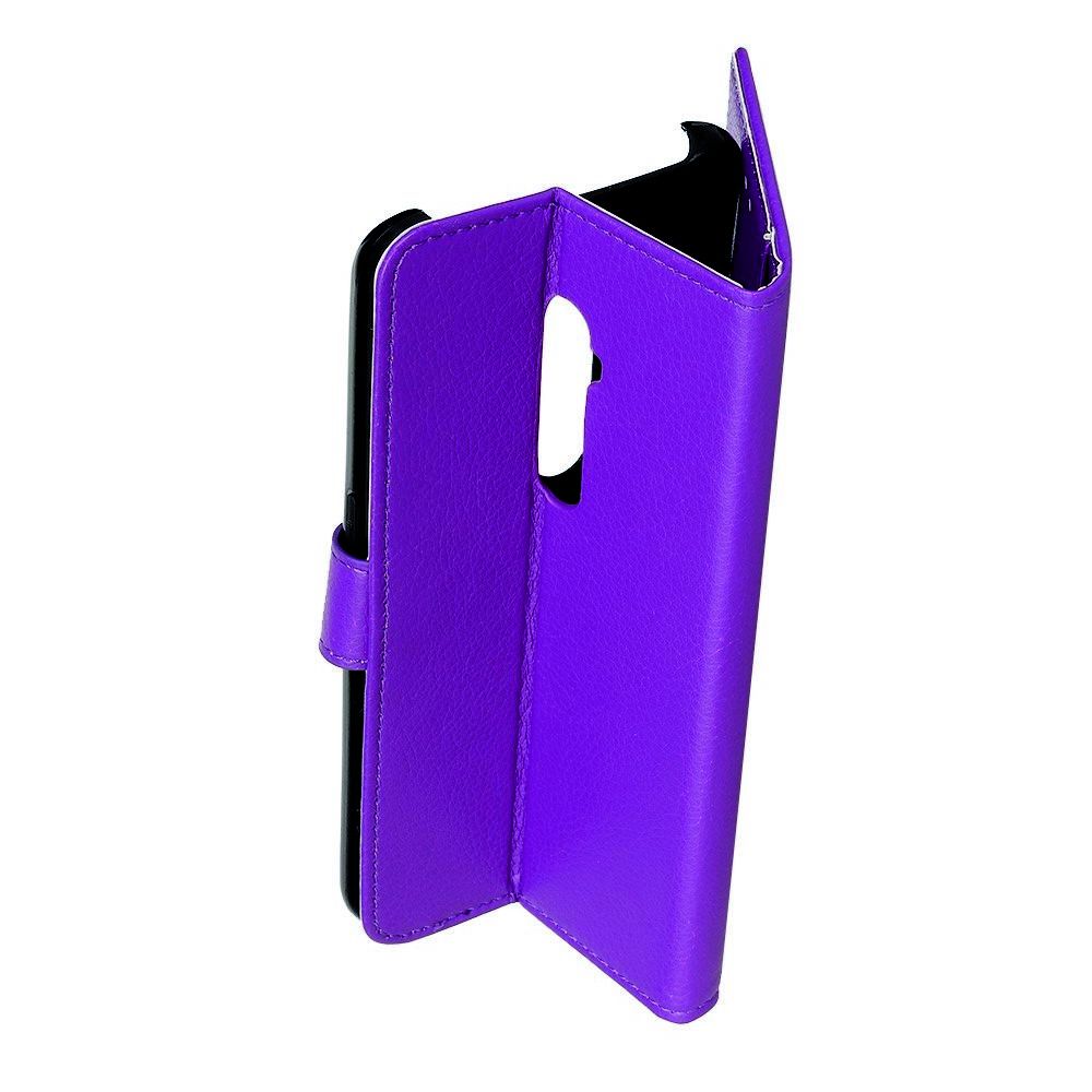 Боковая Чехол Книжка Кошелек с Футляром для Карт и Застежкой Магнитом для OPPO Reno 2 Фиолетовый