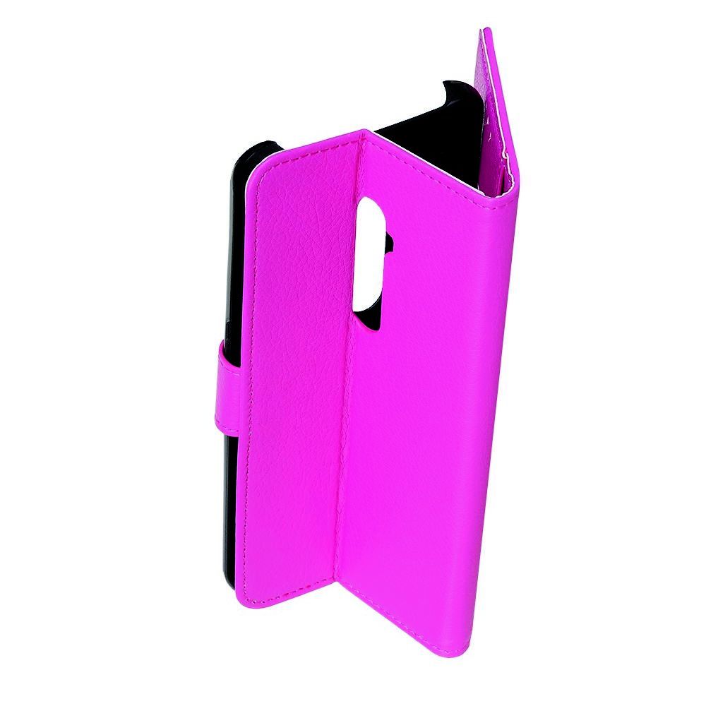 Боковая Чехол Книжка Кошелек с Футляром для Карт и Застежкой Магнитом для OPPO Reno 2 Розовый