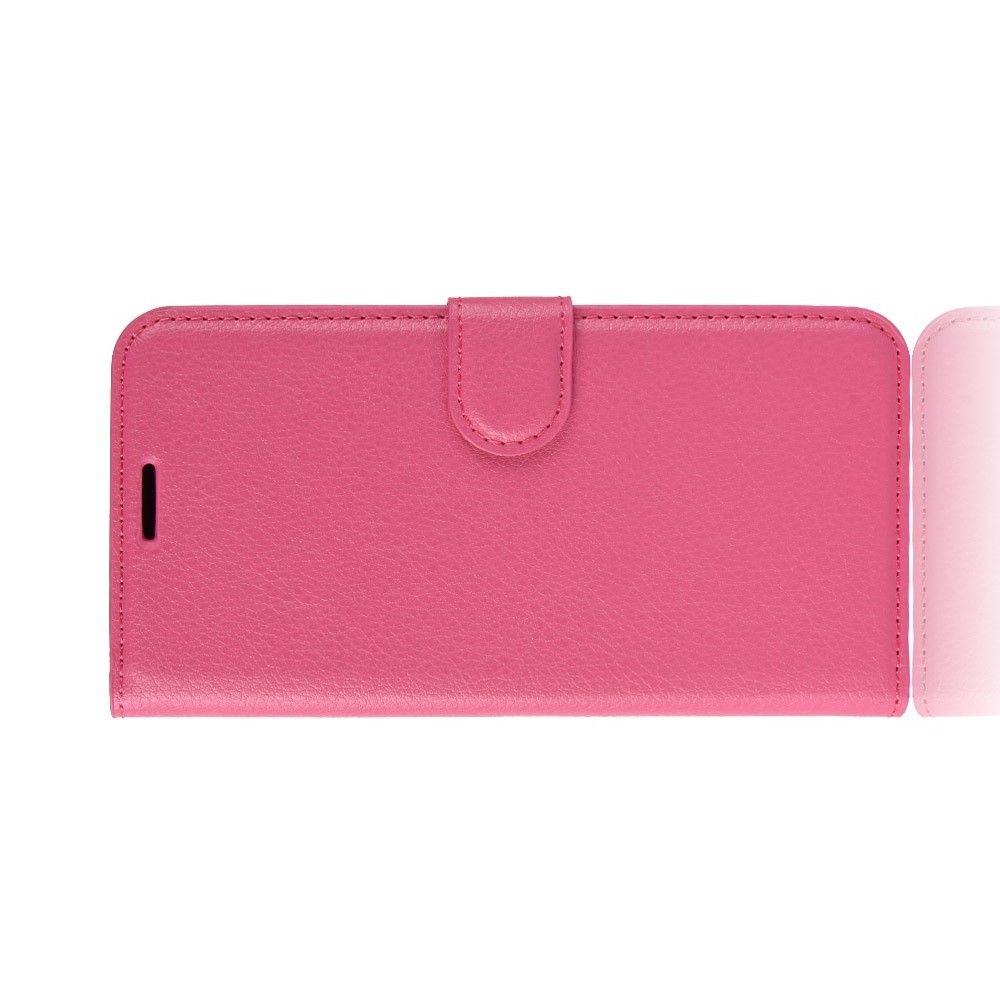 Боковая Чехол Книжка Кошелек с Футляром для Карт и Застежкой Магнитом для Samsung Galaxy A21 Розовый