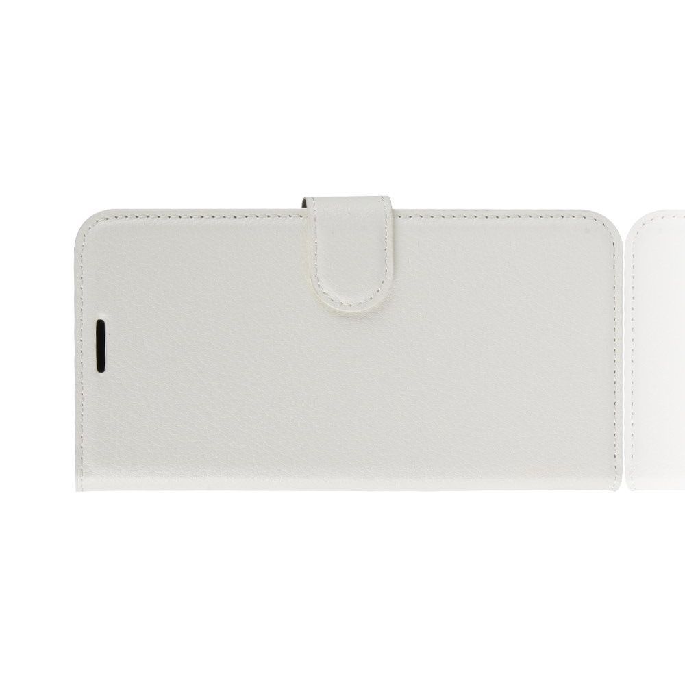 Боковая Чехол Книжка Кошелек с Футляром для Карт и Застежкой Магнитом для Samsung Galaxy A71 Белый