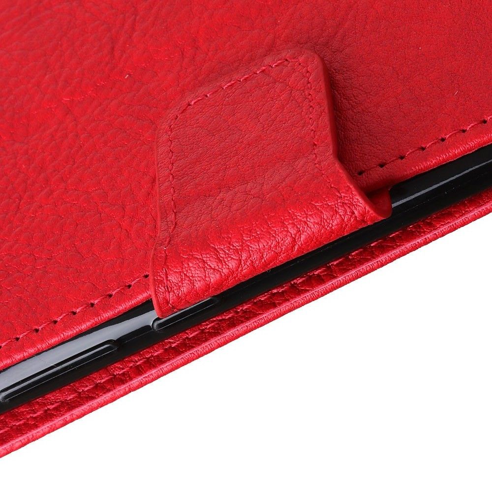 Боковая Чехол Книжка Кошелек с Футляром для Карт и Застежкой Магнитом для Sony Xperia 1 II Красный