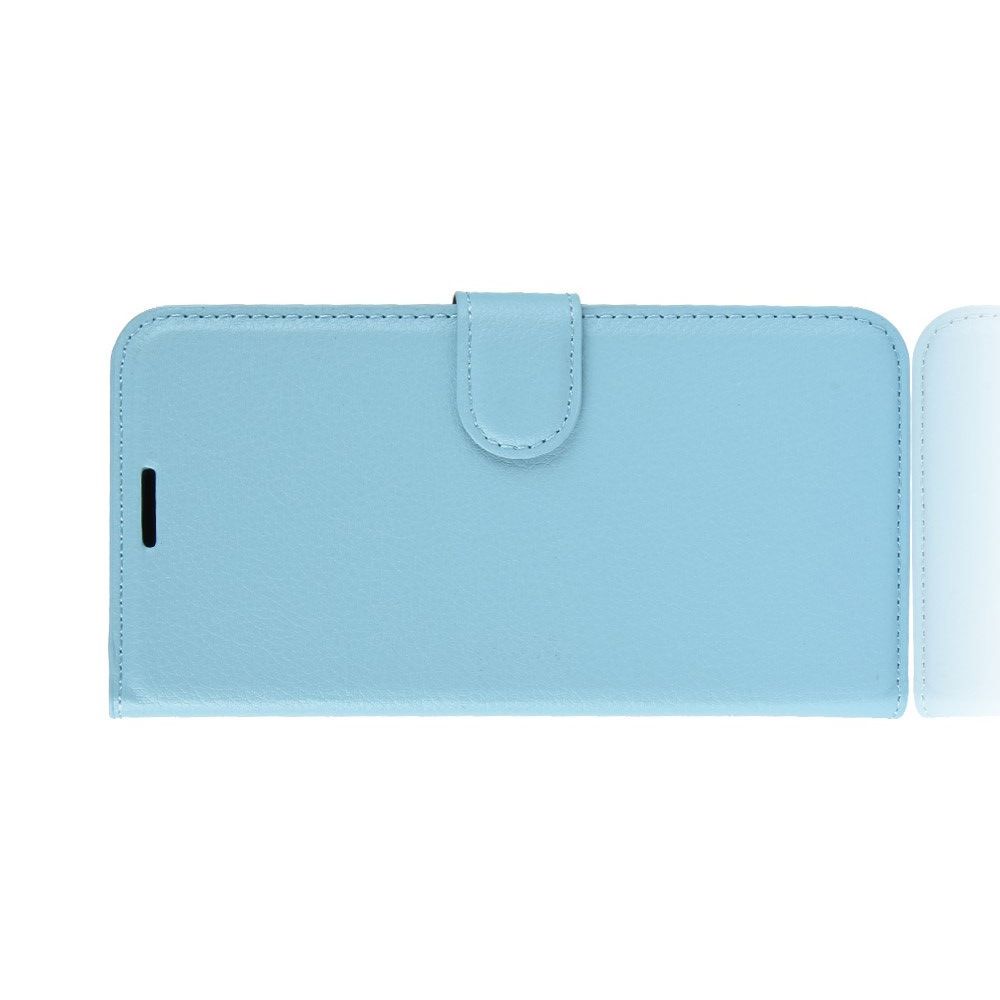 Боковая Чехол Книжка Кошелек с Футляром для Карт и Застежкой Магнитом для Xiaomi Redmi 8A Синий