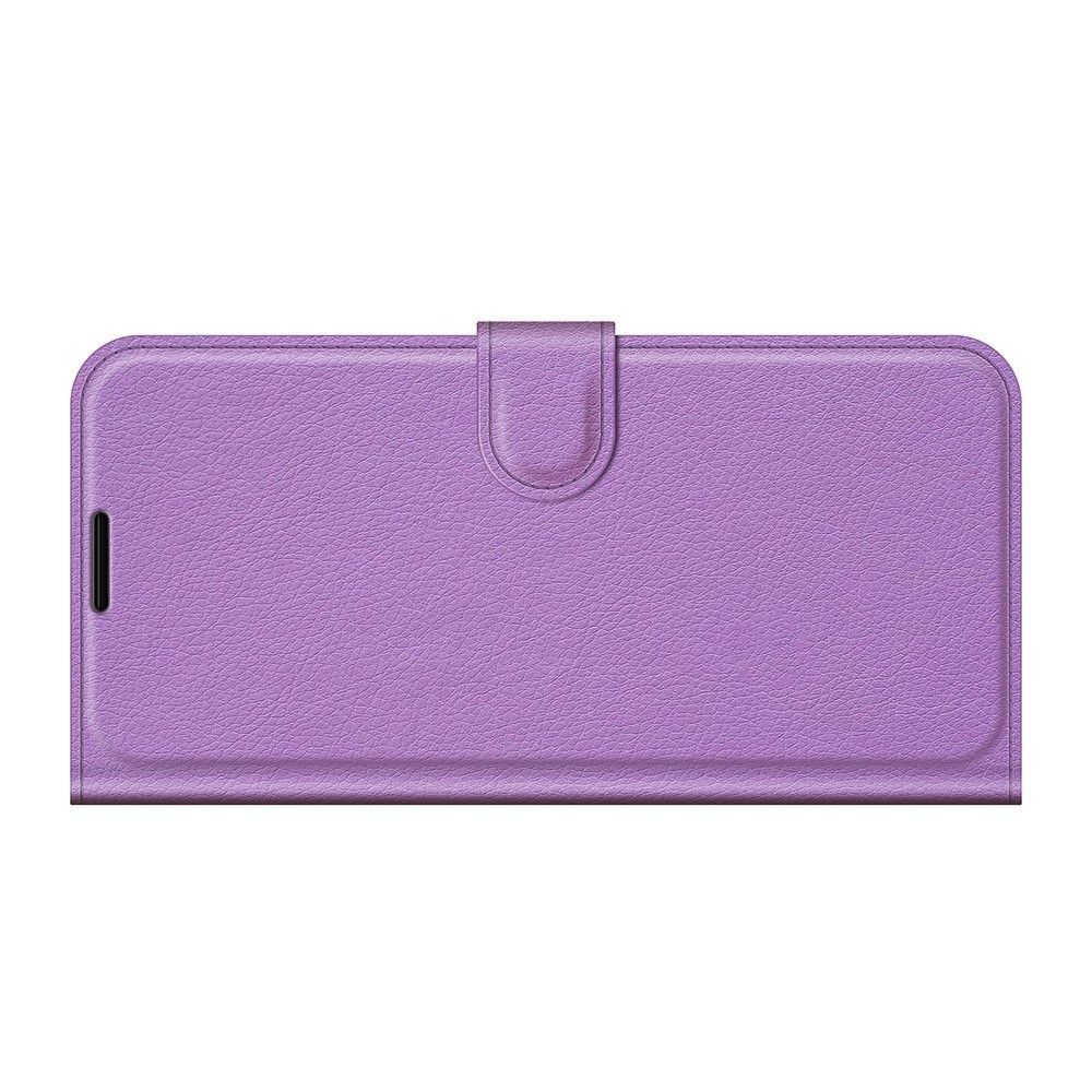 Боковая Чехол Книжка Кошелек с Футляром для Карт и Застежкой Магнитом для Xiaomi Redmi Note 10 Pro Фиолетовый