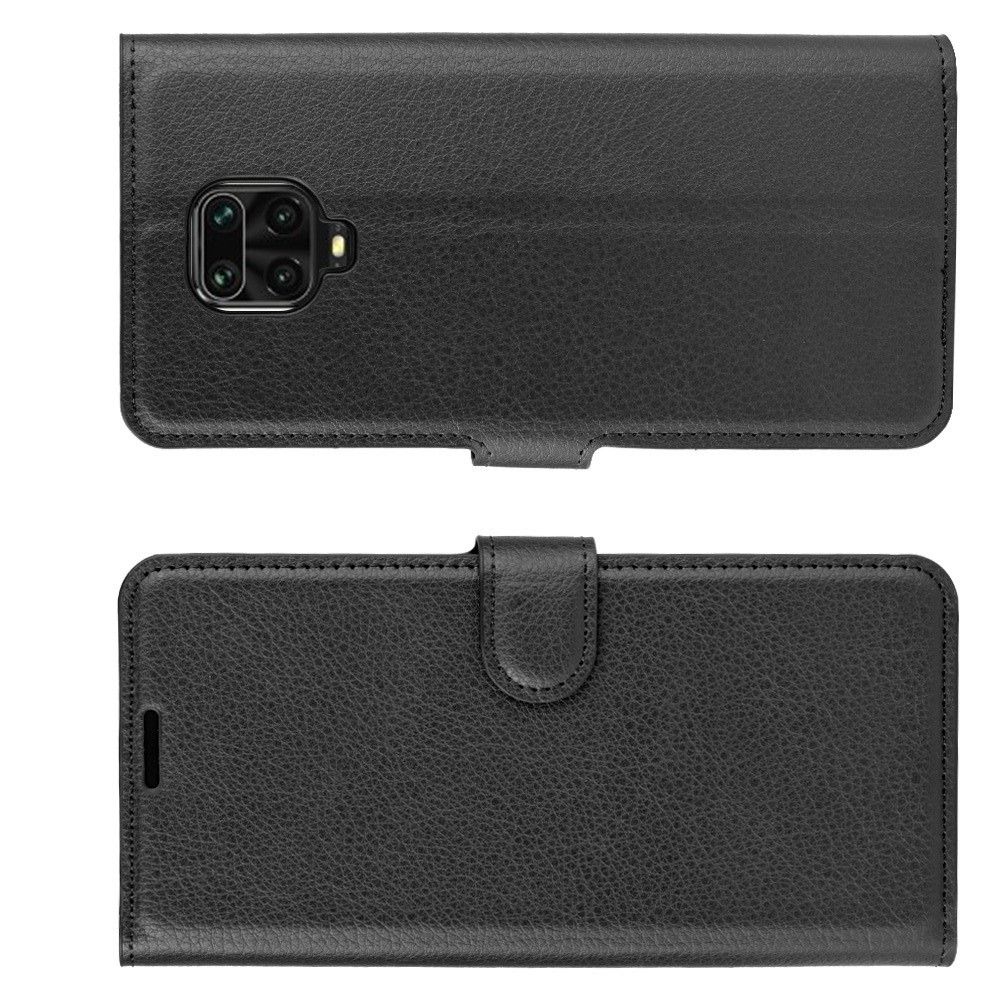 Боковая Чехол Книжка Кошелек с Футляром для Карт и Застежкой Магнитом для Xiaomi Redmi Note 9 Pro / 9S / / 9S Черный
