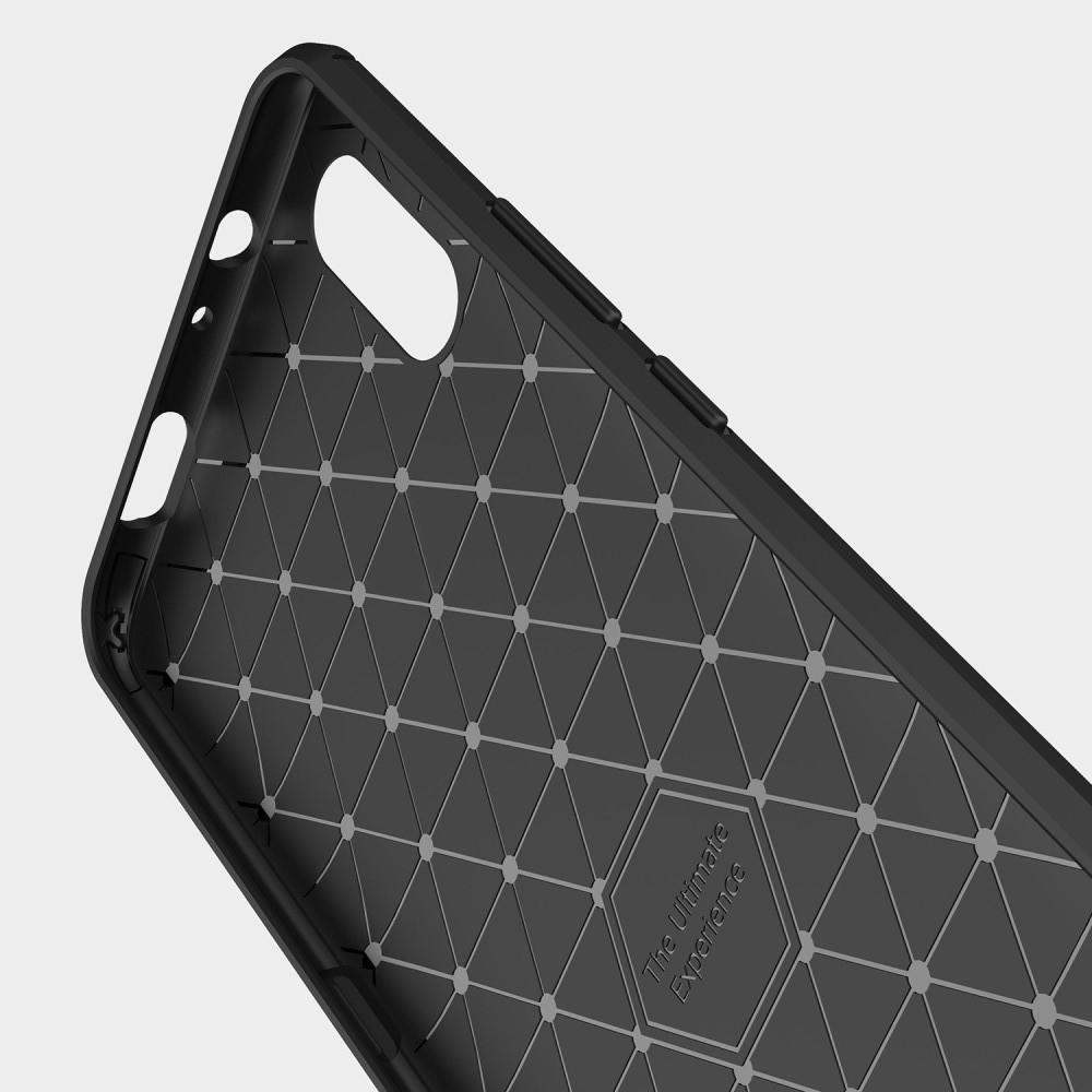 Carbon Fibre Силиконовый матовый бампер чехол для Vivo NEX S Черный