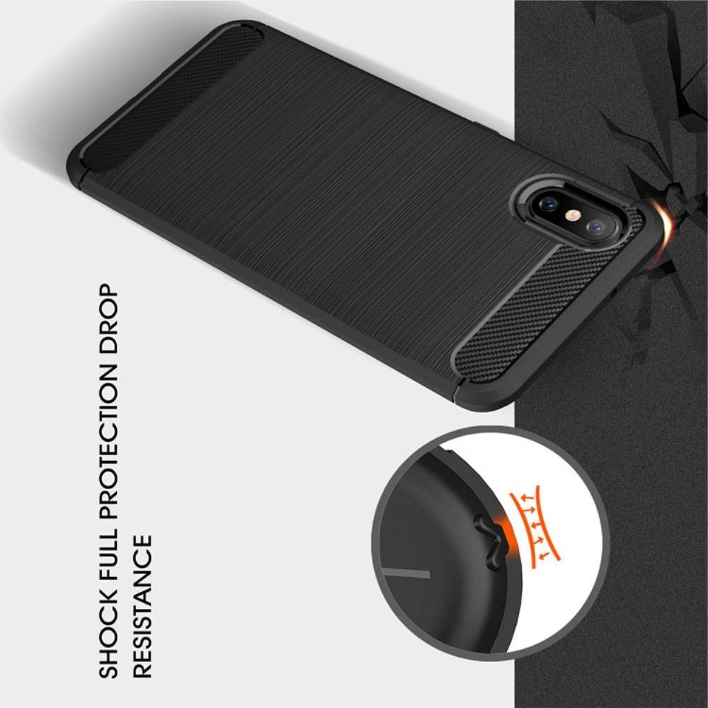Carbon Fibre Силиконовый матовый бампер чехол для Xiaomi Mi 8 Explorer Коралловый