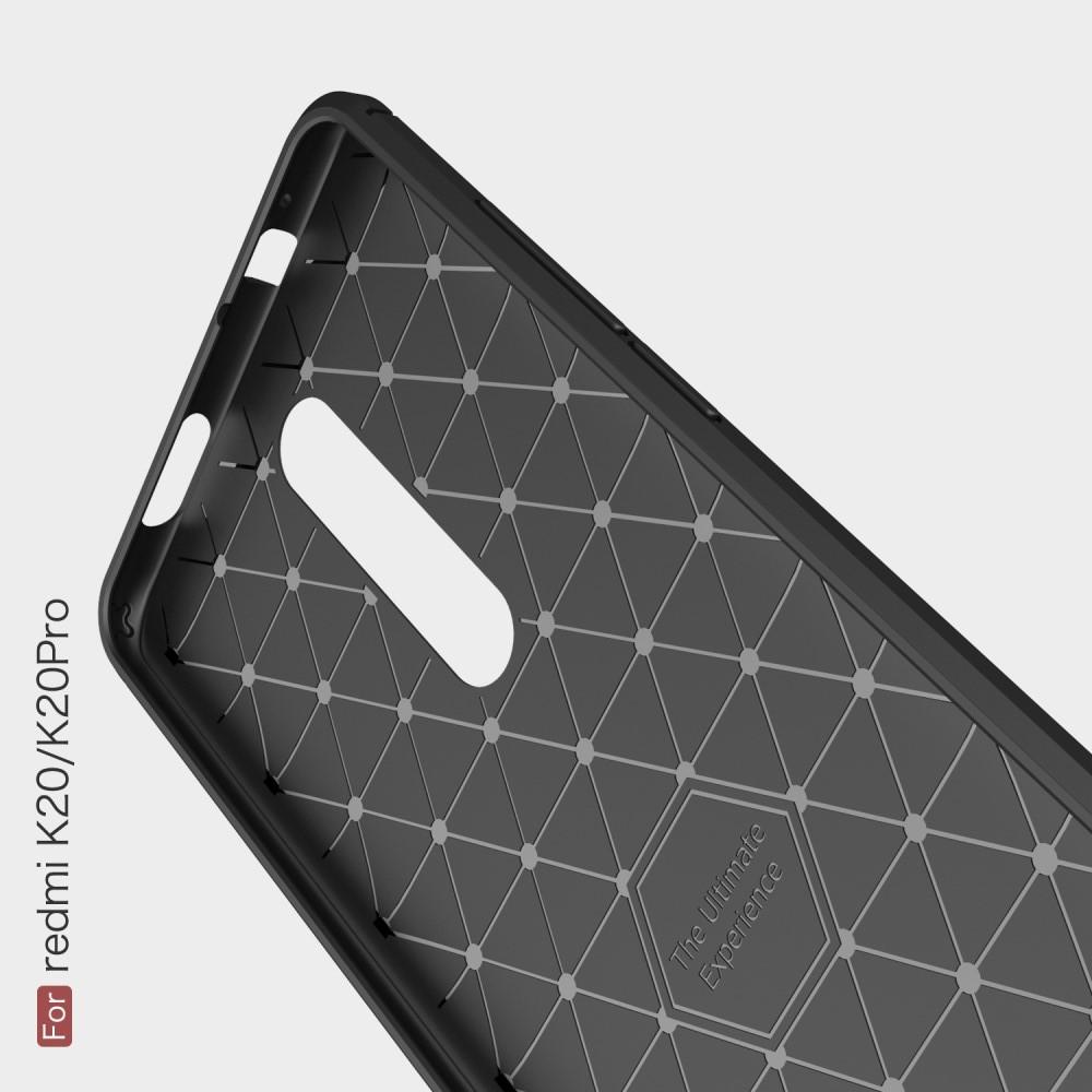 Carbon Fibre Силиконовый матовый бампер чехол для Xiaomi Mi 9T Коралловый