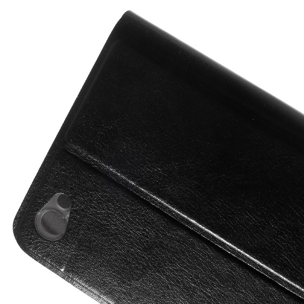 Чехол Книжка из Гладкой Искусственной Кожи для Xiaomi Redmi Note 5A 2/16gb с Кошельком для Карты Черный
