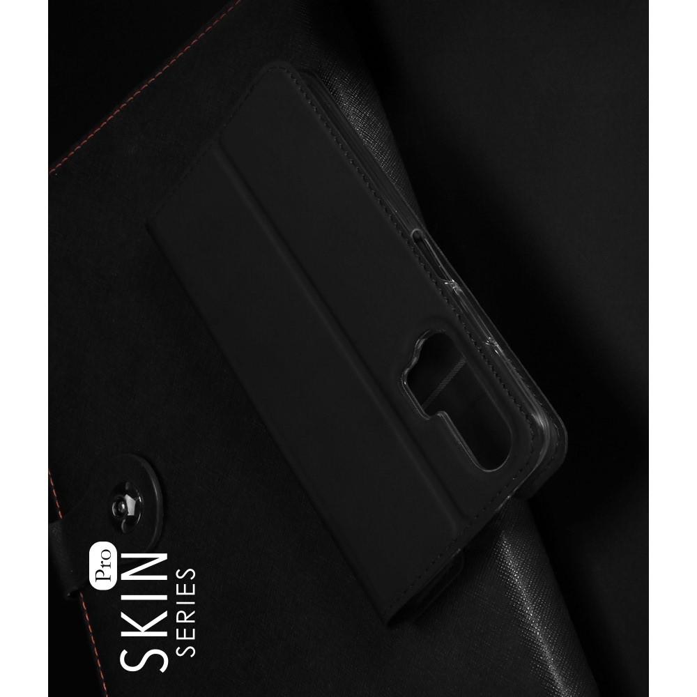 DUX DUCIS Тонкий Флип Чехол Книжка с Скрытым Магнитом и Отделением для Карты для Huawei Nova 5T Черный