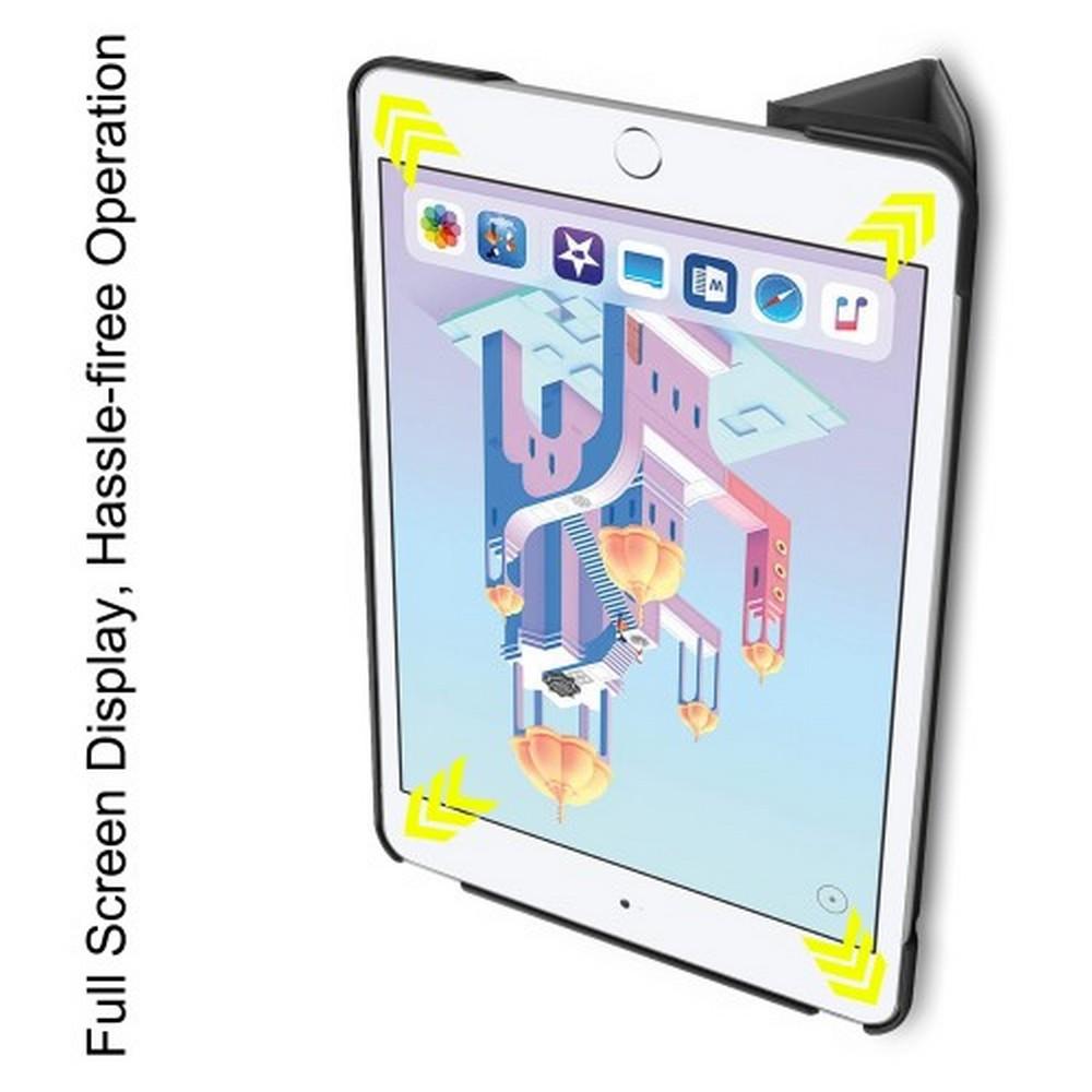 Двухсторонний Чехол Книжка для планшета Apple iPad mini 2019 Искусственно Кожаный с Подставкой Серый