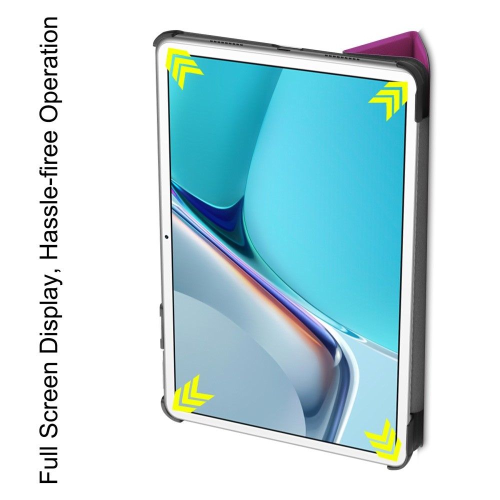 Двухсторонний Чехол Книжка для планшета Huawei MatePad 11 (2021) Искусственно Кожаный с Подставкой Фиолетовый
