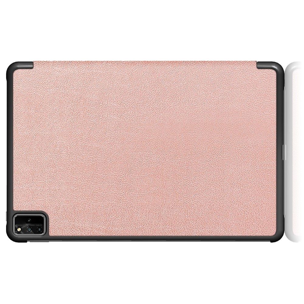 Двухсторонний Чехол Книжка для планшета Huawei MatePad Pro 12.6 (2021) Искусственно Кожаный с Подставкой Розовый