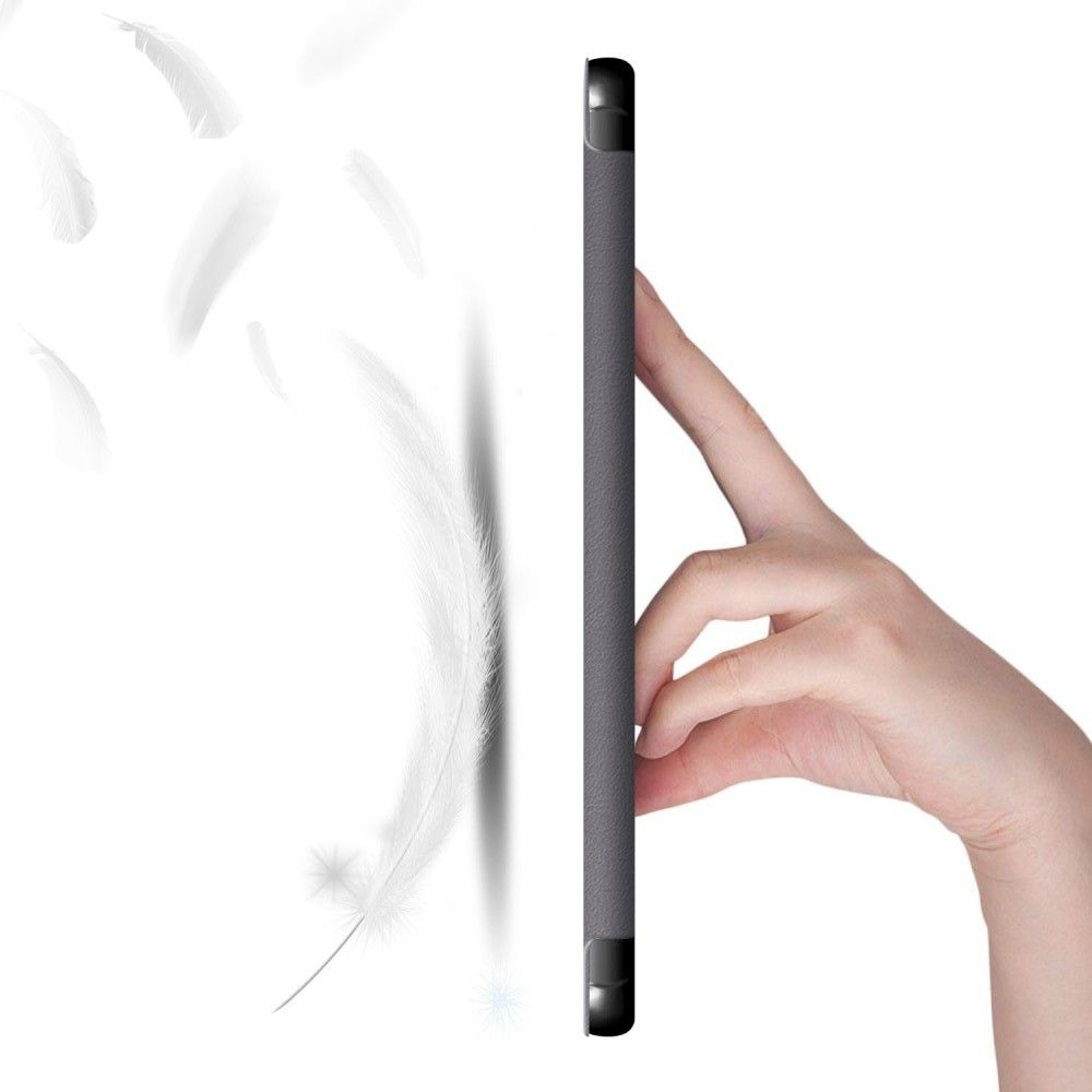 Двухсторонний Чехол Книжка для планшета Huawei MatePad T10 / T10s Искусственно Кожаный с Подставкой Серый