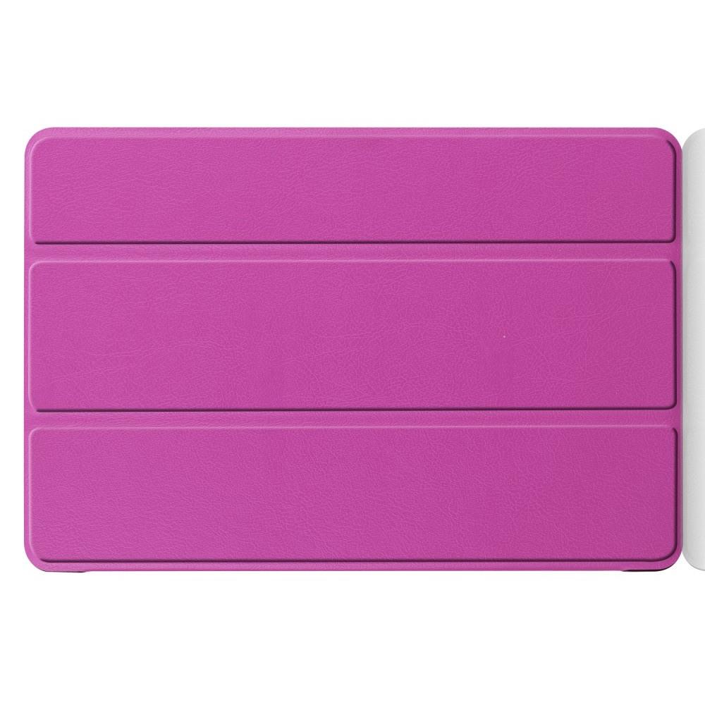 Двухсторонний Чехол Книжка для планшета Huawei Mediapad M5 Lite 10 Искусственно Кожаный с Подставкой Фиолетовый