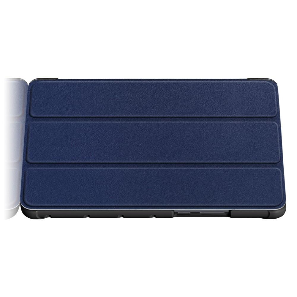 Двухсторонний Чехол Книжка для планшета Huawei MediaPad M5 Lite 8 Искусственно Кожаный с Подставкой Синий