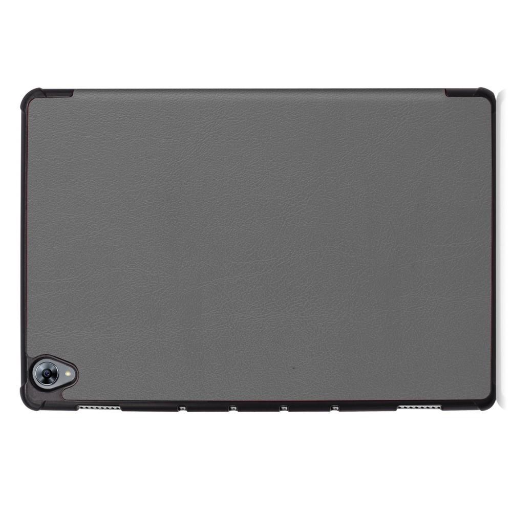 Двухсторонний Чехол Книжка для планшета Huawei MediaPad M6 10.8 Искусственно Кожаный с Подставкой Серый