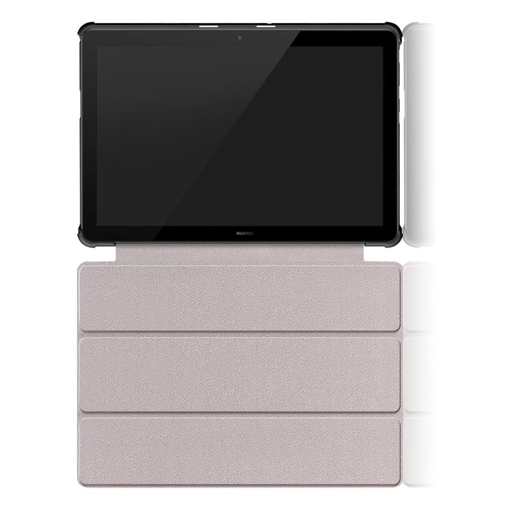 Двухсторонний Чехол Книжка для планшета Huawei Mediapad T5 10 Искусственно Кожаный с Подставкой Черный