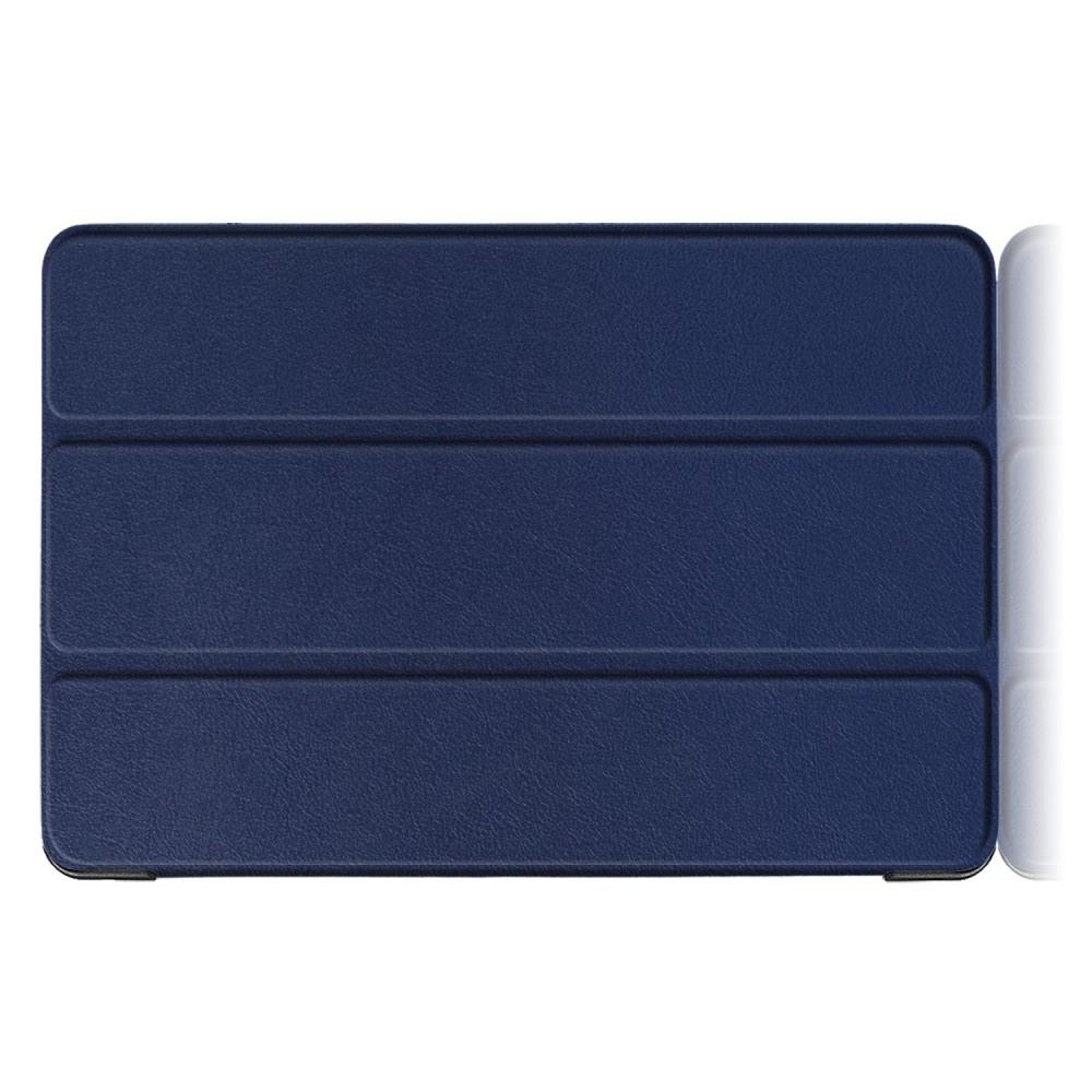 Двухсторонний Чехол Книжка для планшета Huawei Mediapad T5 10 Искусственно Кожаный с Подставкой Синий