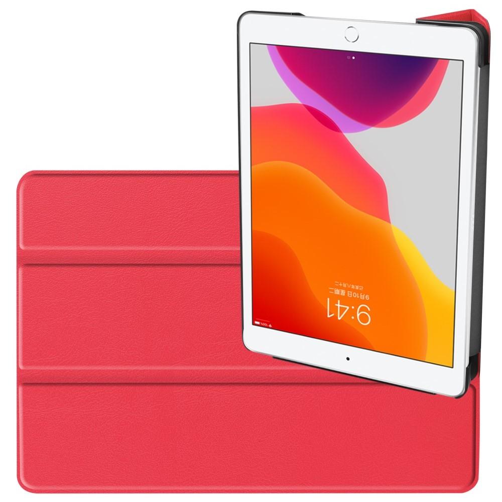 Двухсторонний Чехол Книжка для планшета iPad 10.2 2019 Искусственно Кожаный с Подставкой Красный