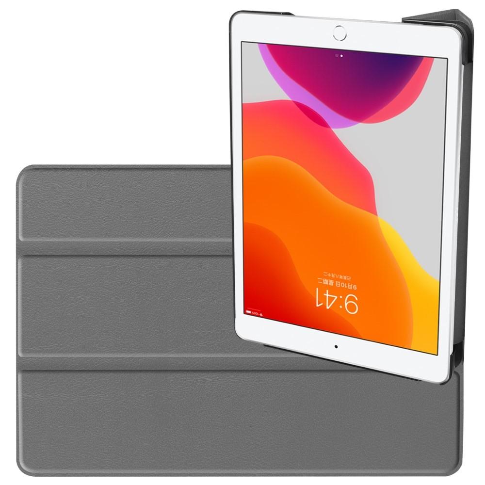 Двухсторонний Чехол Книжка для планшета iPad 10.2 2019 Искусственно Кожаный с Подставкой Серый