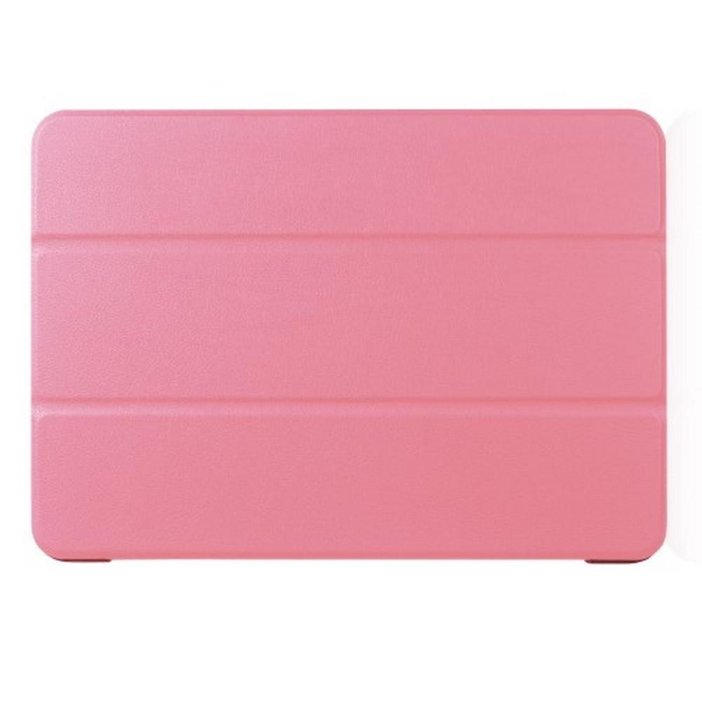 Двухсторонний Чехол Книжка для планшета iPad Air 10.5 2019 Искусственно Кожаный с Подставкой Розовый