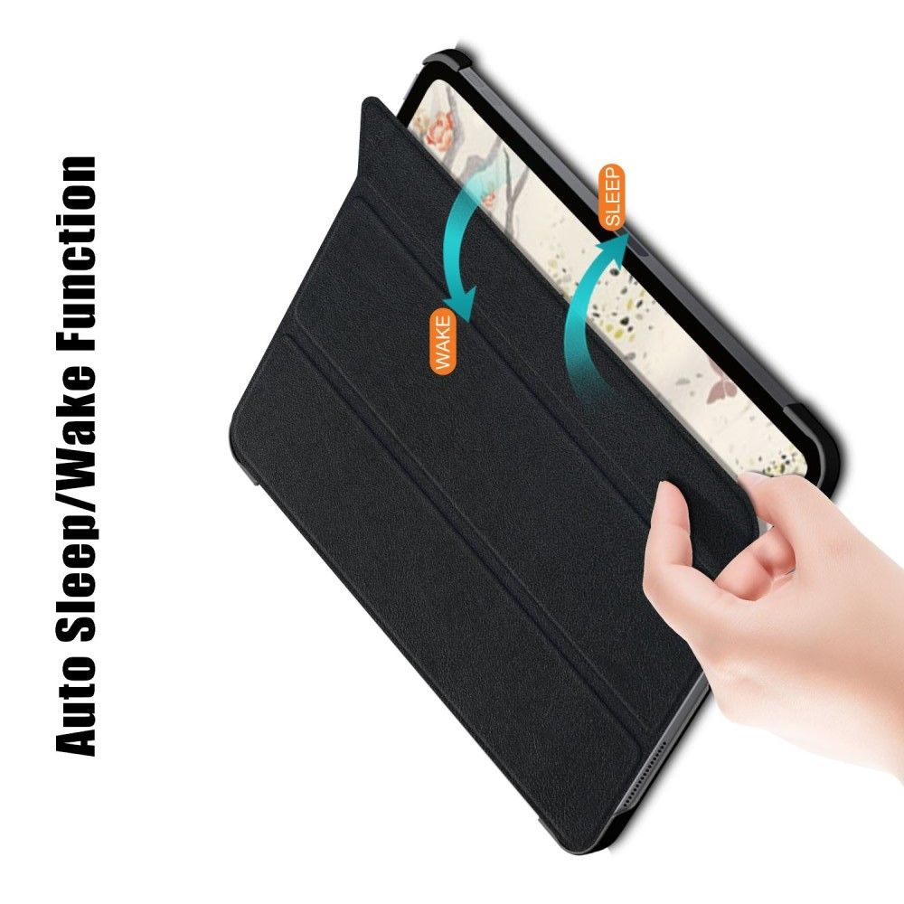 Двухсторонний Чехол Книжка для планшета iPad Air 2020 Искусственно Кожаный с Подставкой Черный