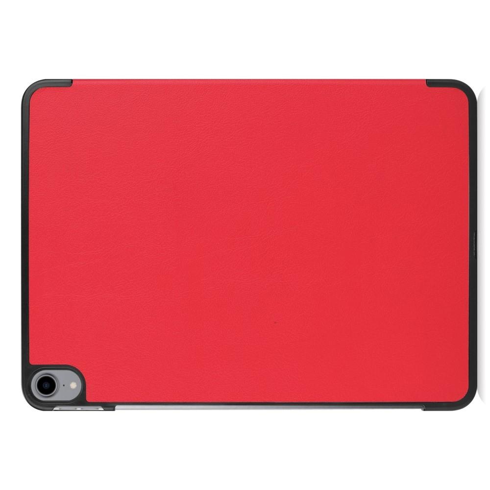 Двухсторонний Чехол Книжка для планшета iPad Pro 11 2018 Искусственно Кожаный с Подставкой Красный