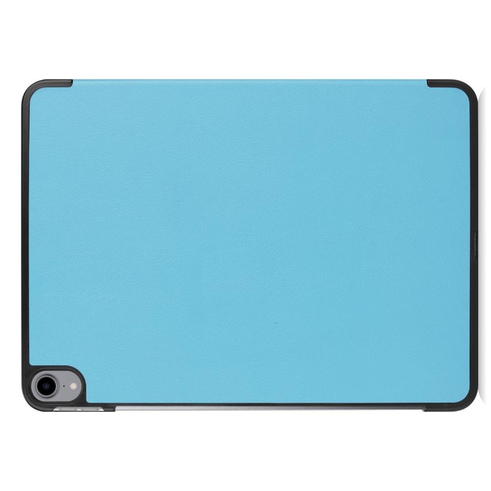 Двухсторонний Чехол Книжка для планшета iPad Pro 11 2018 Искусственно Кожаный с Подставкой Голубой