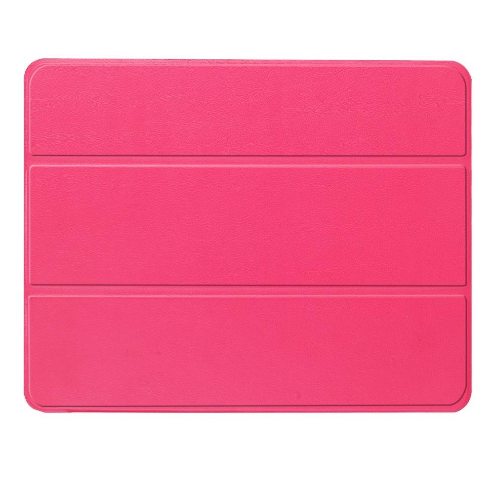 Двухсторонний Чехол Книжка для планшета iPad Pro 12.9 2018 Искусственно Кожаный с Подставкой Розовый