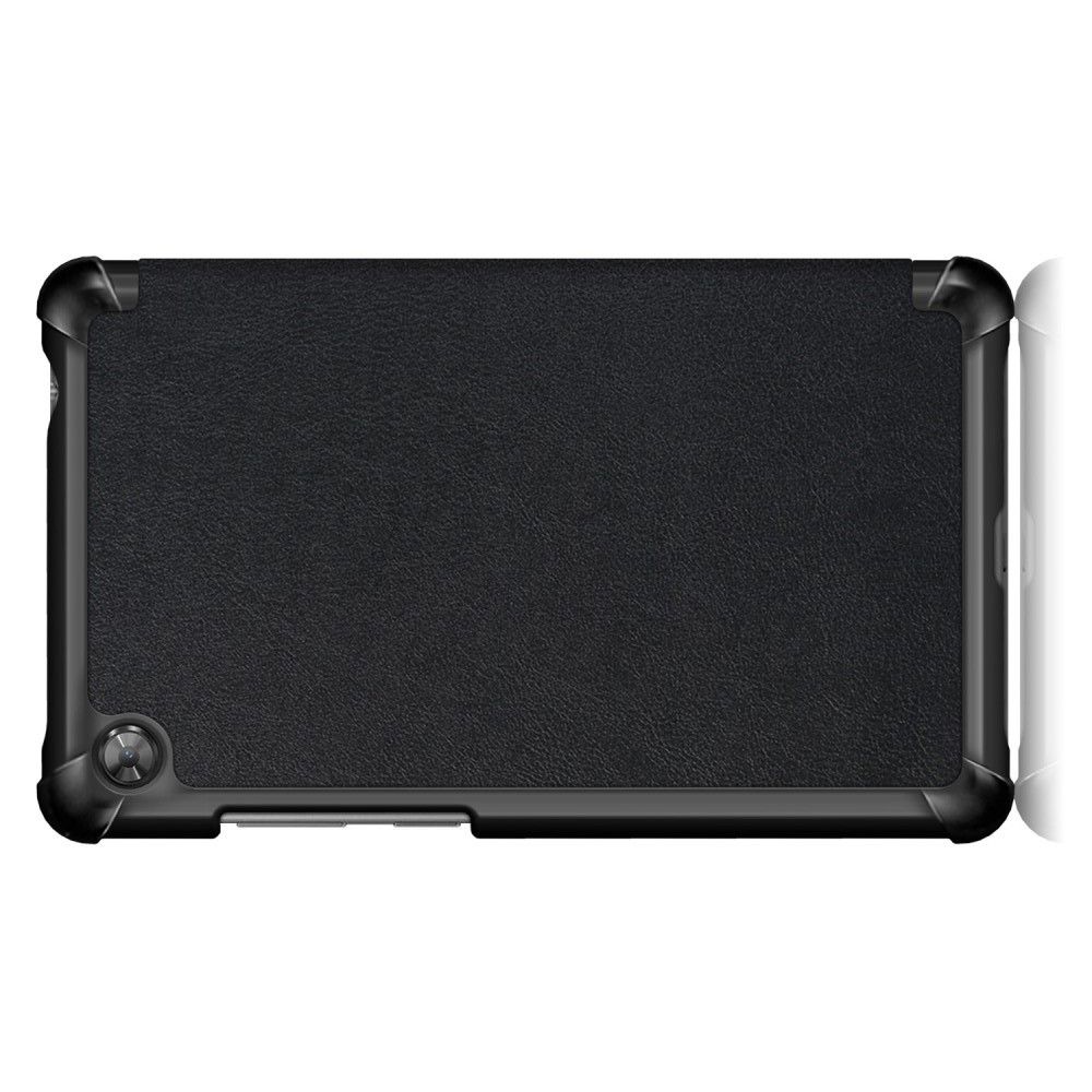 Двухсторонний Чехол Книжка для планшета Lenovo Tab M7 TB-7305i / TB-7305X / TB-7305F Искусственно Кожаный с Подставкой Черный