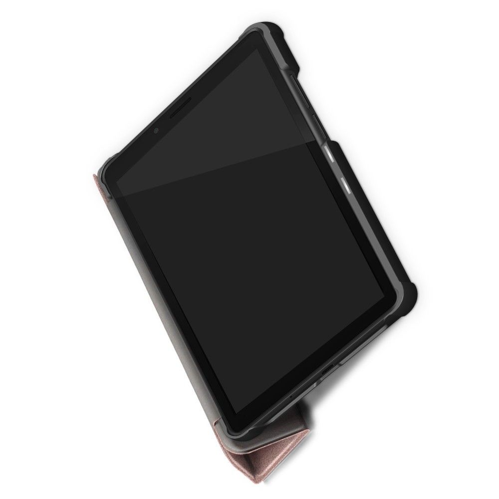 Двухсторонний Чехол Книжка для планшета Lenovo Tab M7 TB-7305i / TB-7305X / TB-7305F Искусственно Кожаный с Подставкой Розовое Золото
