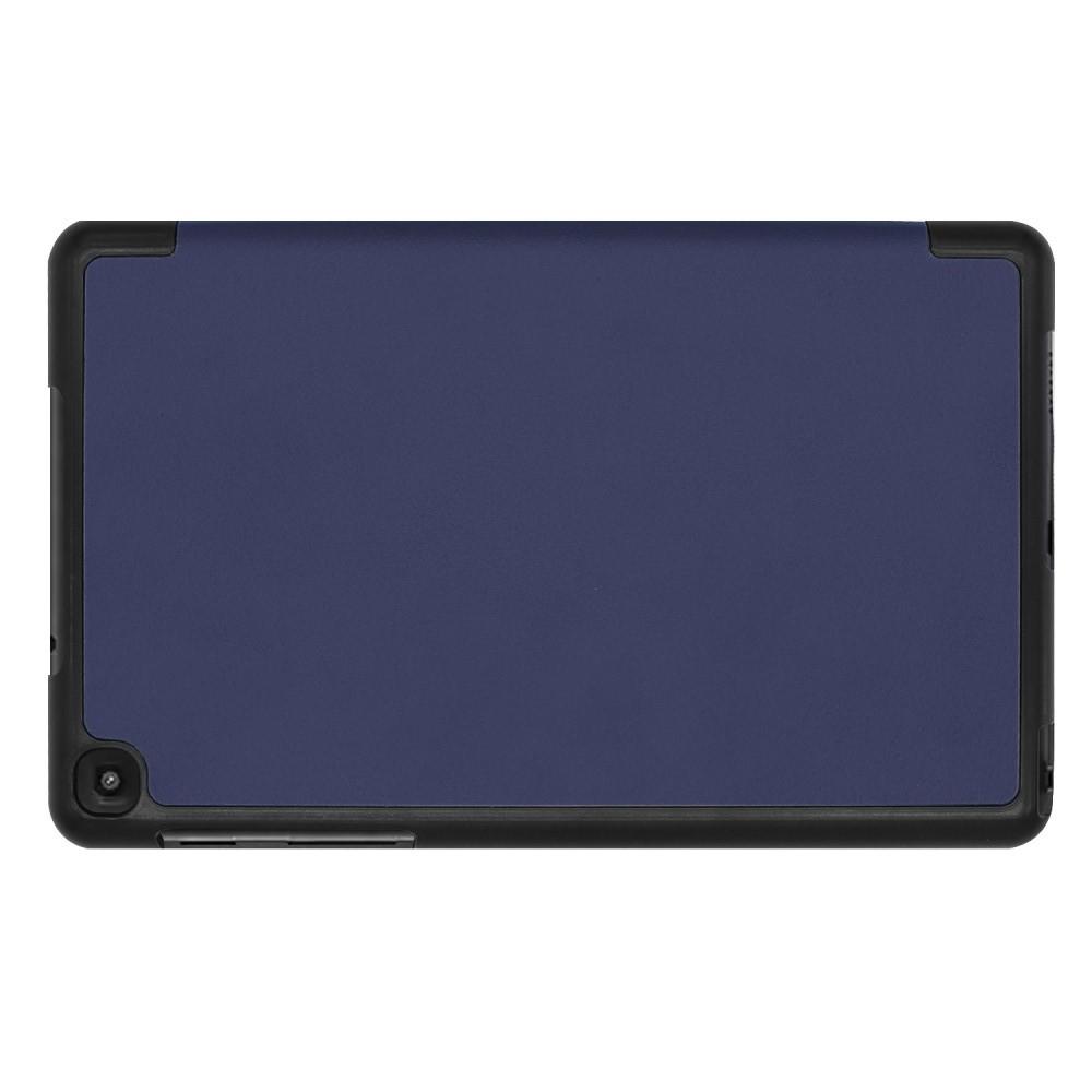 Двухсторонний Чехол Книжка для планшета Samsung Galaxy Tab A 8.0 2019 SM-P200 SM-P205 Искусственно Кожаный с Подставкой Синий