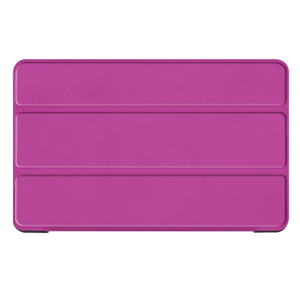 Двухсторонний Чехол Книжка для планшета Samsung Galaxy Tab A 8.0 2019 SM-P200 SM-P205 Искусственно Кожаный с Подставкой Фиолетовый