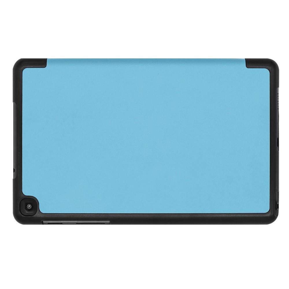 Двухсторонний Чехол Книжка для планшета Samsung Galaxy Tab A 8.0 2019 SM-P200 SM-P205 Искусственно Кожаный с Подставкой Голубой