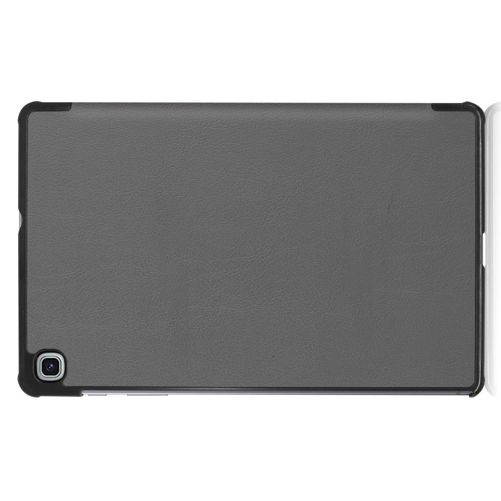 Двухсторонний Чехол Книжка для планшета Samsung Galaxy Tab S6 Lite 10.4 Искусственно Кожаный с Подставкой Серый