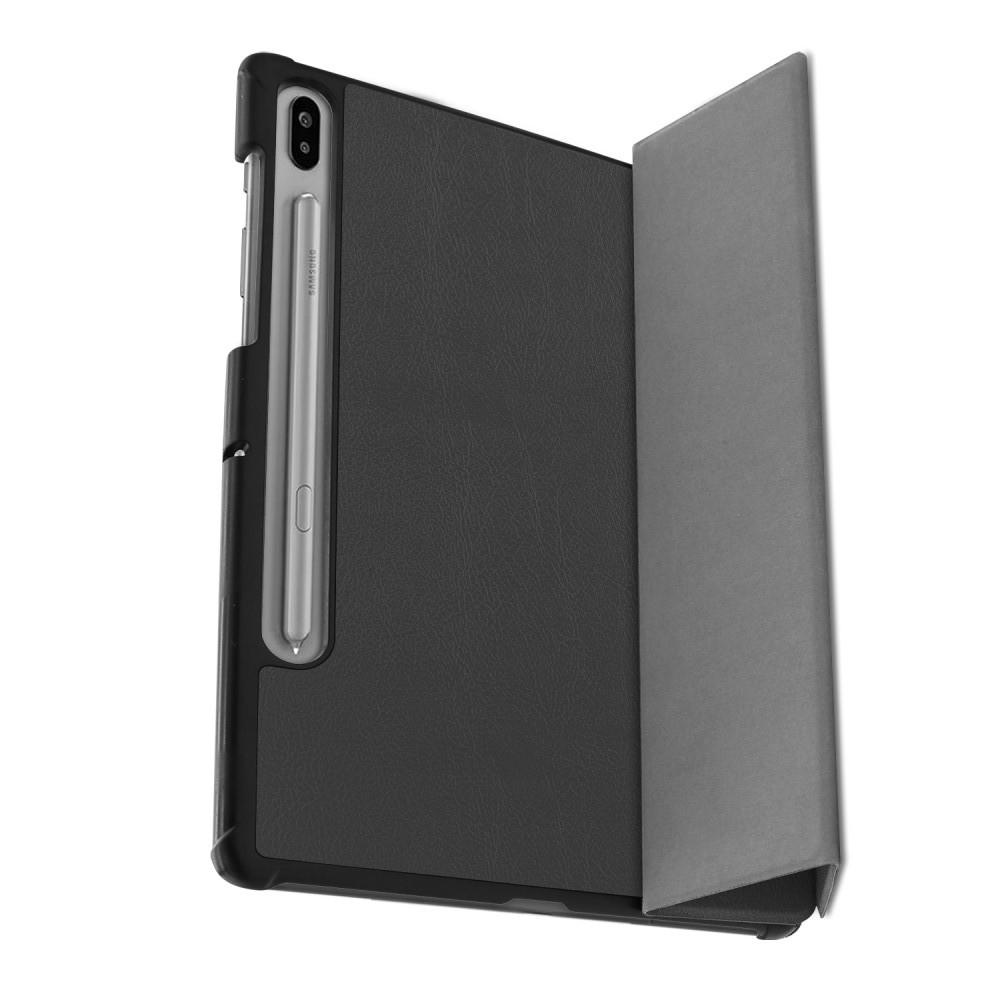 Двухсторонний Чехол Книжка для планшета Samsung Galaxy Tab S6 SM-T865 SM-T860 Искусственно Кожаный с Подставкой Черный