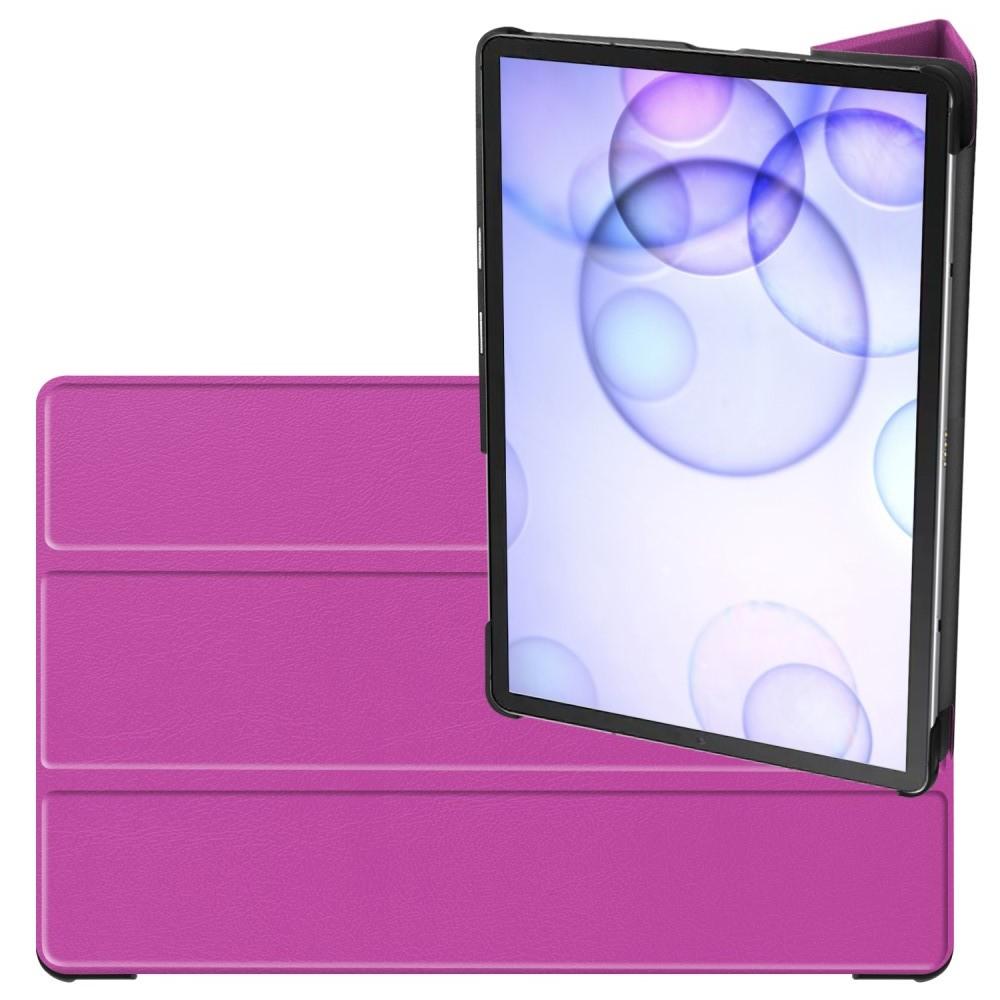 Двухсторонний Чехол Книжка для планшета Samsung Galaxy Tab S6 SM-T865 SM-T860 Искусственно Кожаный с Подставкой Фиолетовый